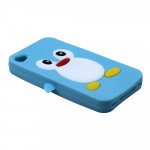 Wholesale iPhone 4S/4 3D Penguin Case  (Light Blue)
